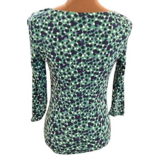 Boden Long Sleeve Poppies T-Shirt in Green – Size 4 - Picture 6 of 8